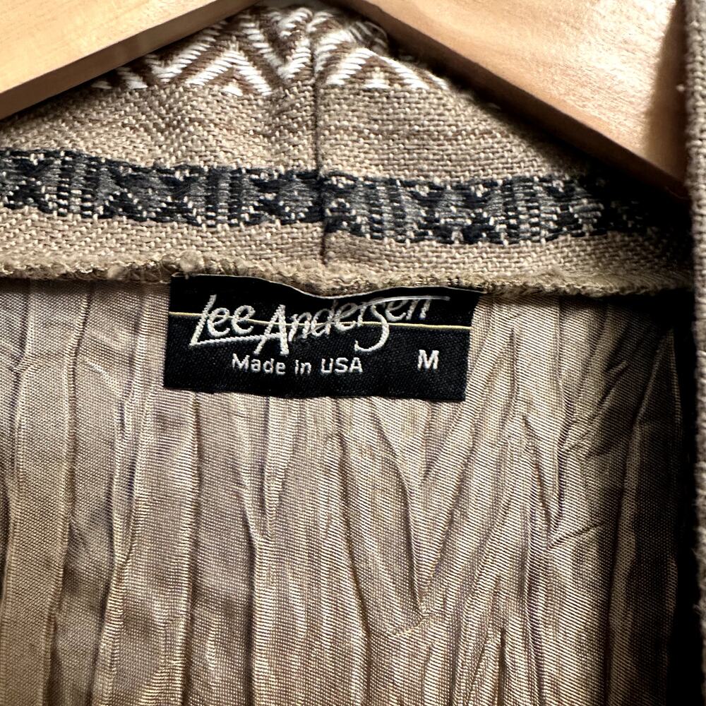 Vintage Lee Anderson Boho Open Front Cardigan Sz M - Picture 4 of 6
